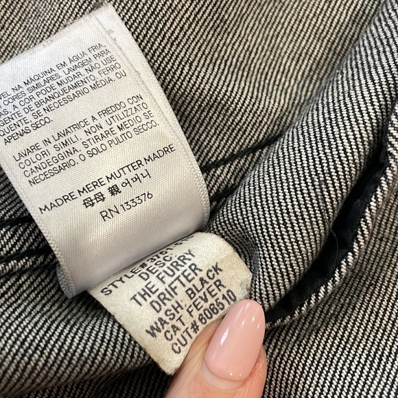 Mother black denim jacket - Picture 4 of 5